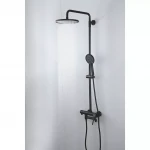 Душевая система GAPPO G2406-6 однорычажная латунная черная 3-х функциональная Ø35