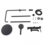 Душевая система GAPPO G2406-6 однорычажная латунная черная 3-х функциональная Ø35