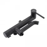 Душевая система GAPPO G2406-6 однорычажная латунная черная 3-х функциональная Ø35