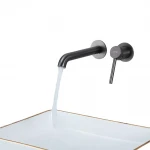 Смеситель для умывальника GAPPO G1206-9 однорычажный с круглым изливом латунный серый (Gungrey) Ø35