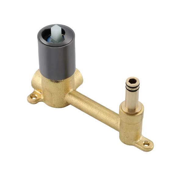 Смеситель для умывальника GAPPO G1206-9 однорычажный с круглым изливом латунный серый (Gungrey) Ø35