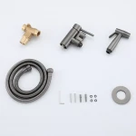 Гигиенический душ GAPPO G7206-9 встроенный однорычажный латунный серый (Gungrey) Ø35