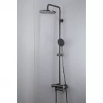 Душевая система GAPPO G2406-9 3-х функциональная однорычажная латунная Ø35 серый Gungrey