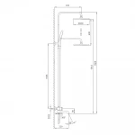 Душевая система GAPPO G2406-9 3-х функциональная однорычажная латунная Ø35 серый Gungrey