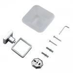 Мыльница GAPPO G3802 стеклянная с латунным держателем хромированная