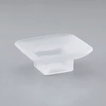 Мыльница GAPPO G3802 стеклянная с латунным держателем хромированная