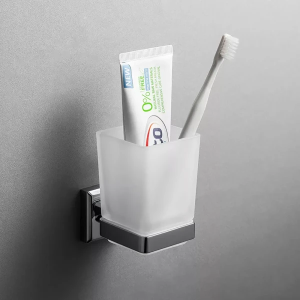 Стакан с держателем зубных щеток GAPPO G3806 латунный хромированный