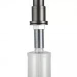 G402-9 Дозатор рідкого мила вбудований (латунь/пластик) 300мл (сірий Gungrey) {30/1}