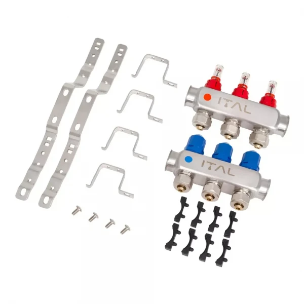 Колекторний блок із витратомірами ITAL HC1-03 x 3/4