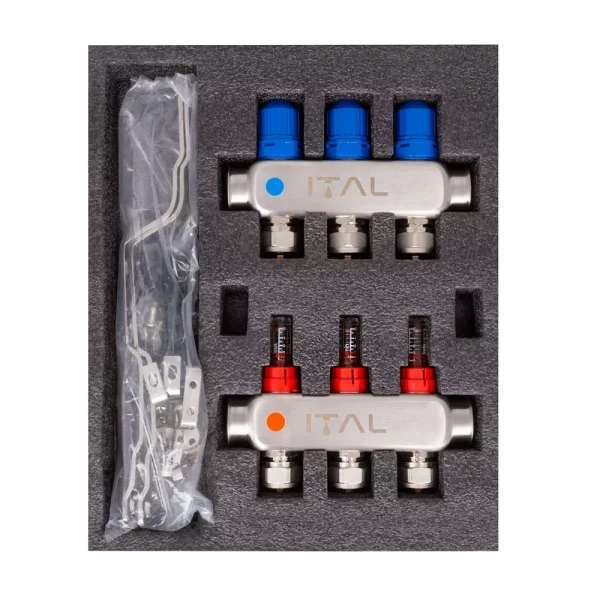 Колекторний блок із витратомірами ITAL HC1-03 x 3/4