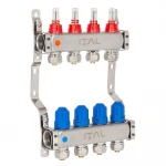 Колекторний блок із витратомірами ITAL HC1-04 x 3/4