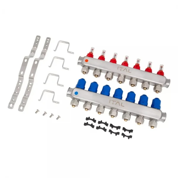 Колекторний блок із витратомірами ITAL HC1-07 x 3/4