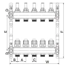 Колекторний блок із витратомірами ITAL HC1-10 x 3/4
