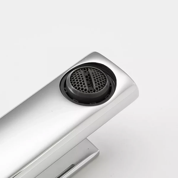 Смеситель для умывальника FRAP F1067 однорычажный с литым изливом латунный корпус крепления гайкой диаметр 25 мм хром