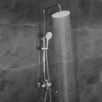 Душевая система FRAP F2467 3-х функциональная с поворотным изливом хромированная латунный корпус Ø35