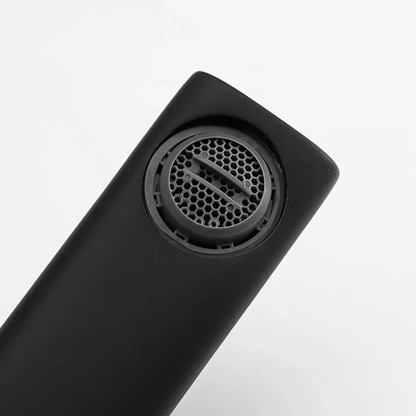 Смеситель для умывальника FRAP F1067-6 однорычажный с литым изливом корпус латунный черный крепеж гайкой Ø25