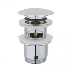 WHR-101Y донний клапан автомат 1 1/4 WEZER з переливом (блістер) (хром) {50/1}