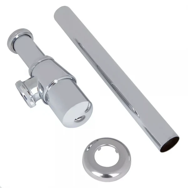 Сифон для раковини ITAL HF6002 під донний клапан, латунь, хром