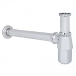 Сифон для раковини ITAL HF6002 під донний клапан, латунь, хром