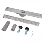 Душовий трап ITAL IT03-FT01/700, 700 мм, нержавіюча сталь, матовий сатин