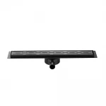 Душовий трап ITAL IT03-FT01/500B, 500 мм, нержавіюча сталь, чорний