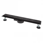 Душовий трап ITAL IT03-FT01/500B, 500 мм, нержавіюча сталь, чорний