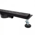 Душовий трап ITAL IT03-FT01/500B, 500 мм, нержавіюча сталь, чорний