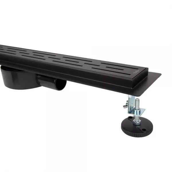 Душовий трап ITAL IT03-FT01/700B, 700 мм, нержавіюча сталь, чорний