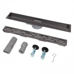 Душовий трап ITAL IT03-FT01/600G, 600 мм, нержавіюча сталь, збройова сталь