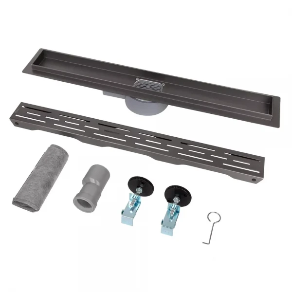 Душовий трап ITAL IT03-FT01/700G, 700 мм, нержавіюча сталь, збройова сталь