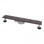 Душовий трап ITAL IT03-FT01/800G, 800 мм, нержавіюча сталь, збройова сталь