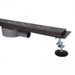 Душовий трап ITAL IT03-FT01/800G, 800 мм, нержавіюча сталь, збройова сталь