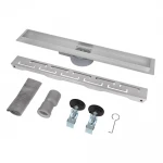 Душовий трап ITAL IT03-FT18/700, 700 мм, нержавіюча сталь, матовий сатин