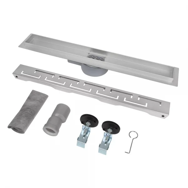 Душовий трап ITAL IT03-FT18/700, 700 мм, нержавіюча сталь, матовий сатин