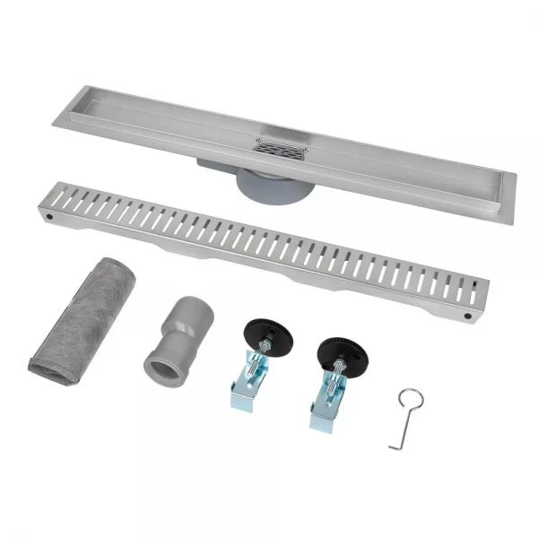 Душовий трап ITAL IT03-FT10/600, 600 мм, нержавіюча сталь, матовий сатин