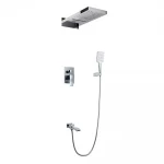 Душевая система GAPPO G7107-70 встроенная 3-х функциональная однорычажная латунная Ø35 хром