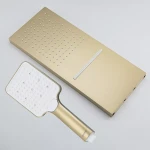 Душевая система GAPPO G7107-73 однорычажная 3 функции латунь сатин золотой Ø35