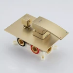 Душевая система GAPPO G7107-73 однорычажная 3 функции латунь сатин золотой Ø35