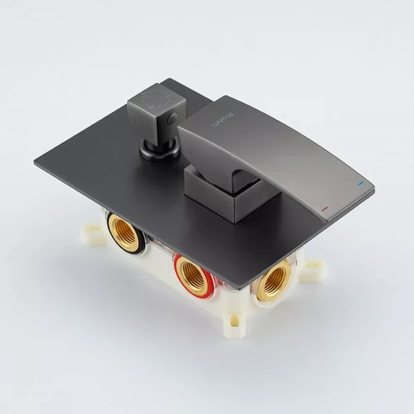 G7107-79 душ. система вбуд. 3х функц. одноваж. лат. Ø35 (сірий Gungrey) {2/1}