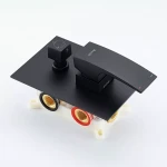 Душевая система GAPPO G7107-76 встроенная 3-х функциональная однорычажная латунная Ø35 черная