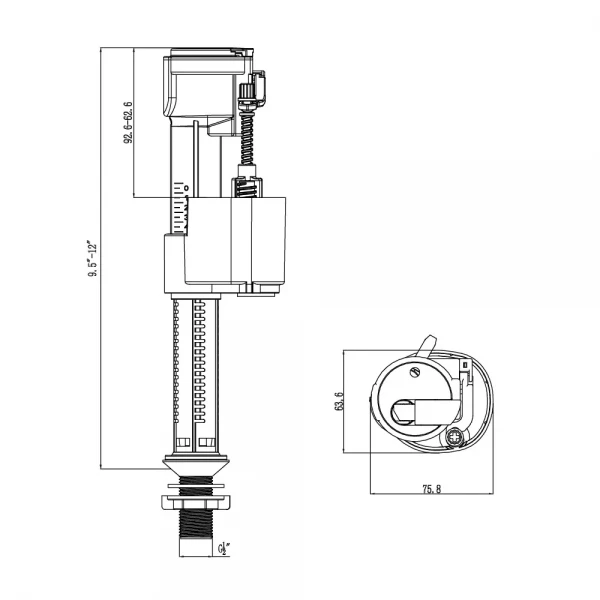 A 1104B клапан 1/2