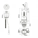 S 2412S зливний механізм з сенсорним керуванням двофункціональний  {20/1}