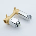 Душевой набор гигиенический FRAP F2084 встраиваемый однорычажный латунный диаметр 25 мм хромированный