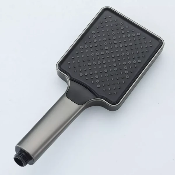 Смеситель для ванны FRAP F3284-9 однорычажный с коротким поворотным изливом серый (Gungre) латунный корпус крепления гайкой Ø35