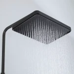 Душевая система FRAP F2484-9 с тремя функциями латунный серый корпус Gungrey Ø35