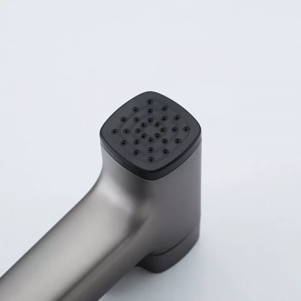 Душевый гигиенический гарнитур FRAP F2084-9 встроенный однорычажный латунный серый (Gungrey) диаметром 25 мм.