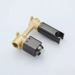 Душевый гигиенический гарнитур FRAP F2084-9 встроенный однорычажный латунный серый (Gungrey) диаметром 25 мм.