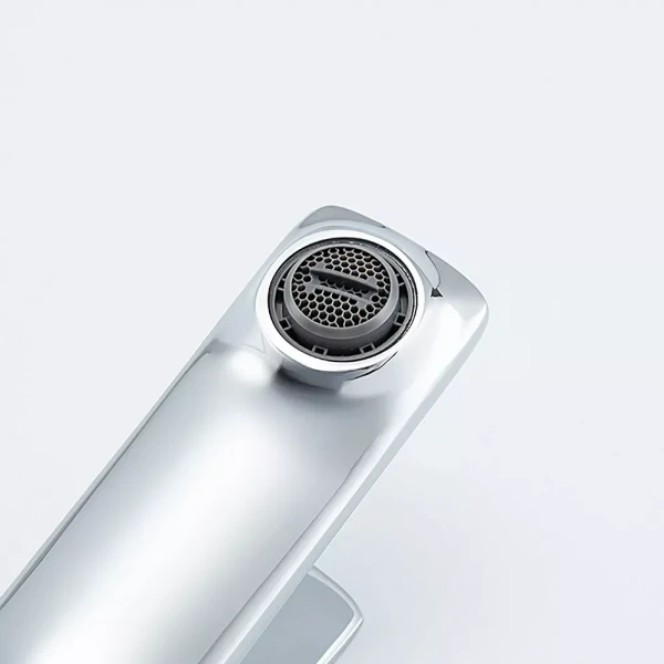 Смеситель для умывальника FRAP F1087 однорычажный с литым изливом латунный корпус крепления гайкой Ø35 хром