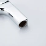 Смеситель для умывальника FRAP F1087 однорычажный с литым изливом латунный корпус крепления гайкой Ø35 хром