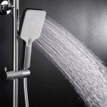 Душевая система F2487 с тремя функциями с клавишным переключателем латунный корпус Ø35 хром